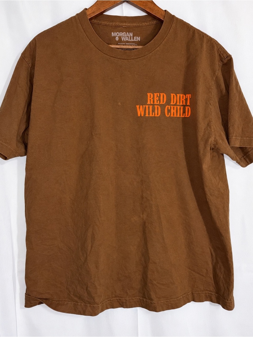 Morgan Wallen Red Dirt Wild Child Brown Graphic T-Shirt